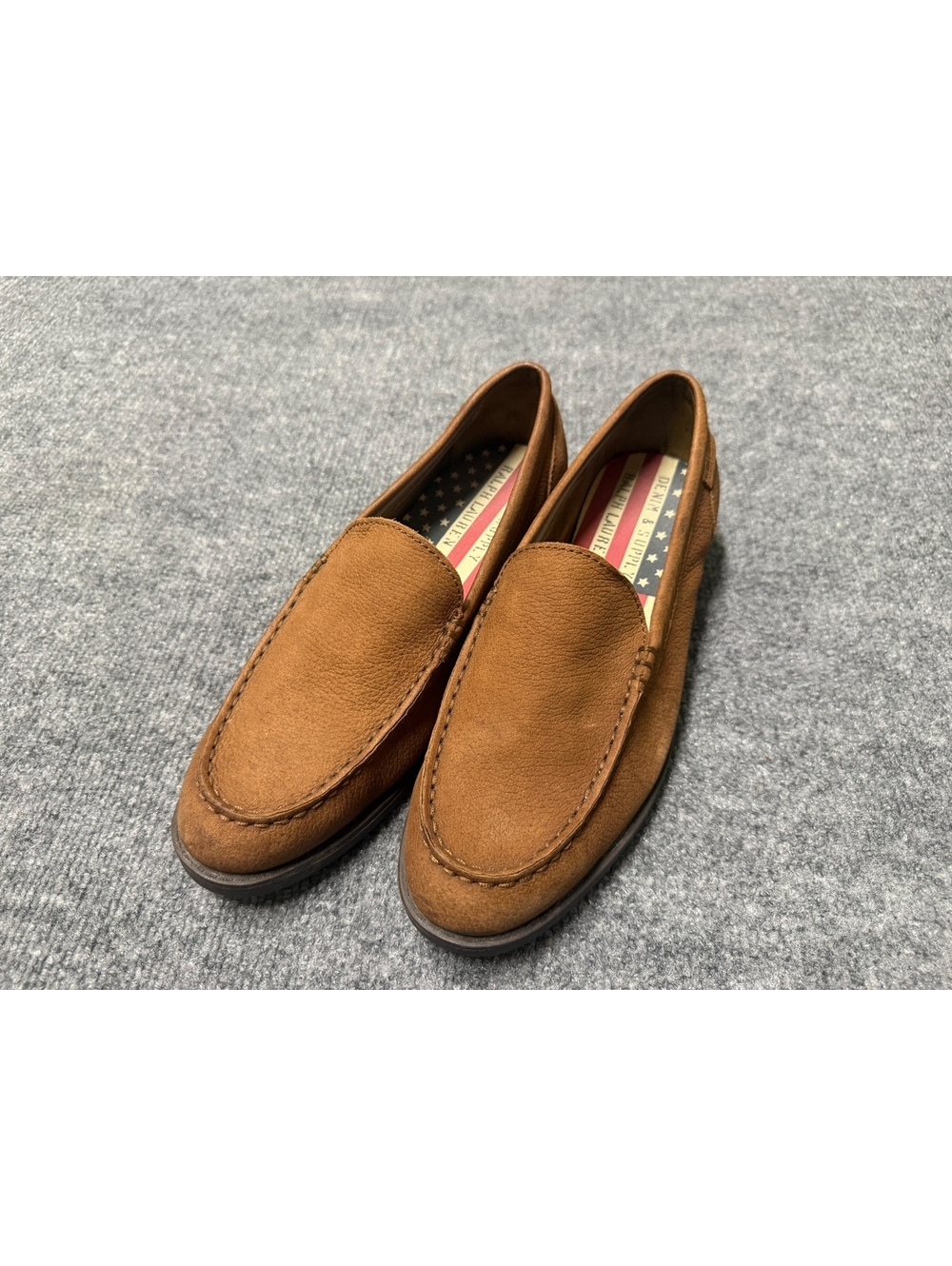 Ralph Lauren Denim & Supply Brown Leather Loafers Men’s 9